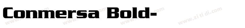 Conmersa Bold字体转换